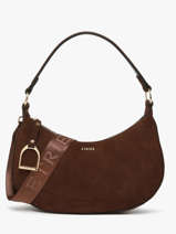 Sac Port paule Altesse Suede Etrier Marron altesse suede EASU017M